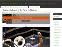 Tablet Screenshot of greenarrowradio.com
